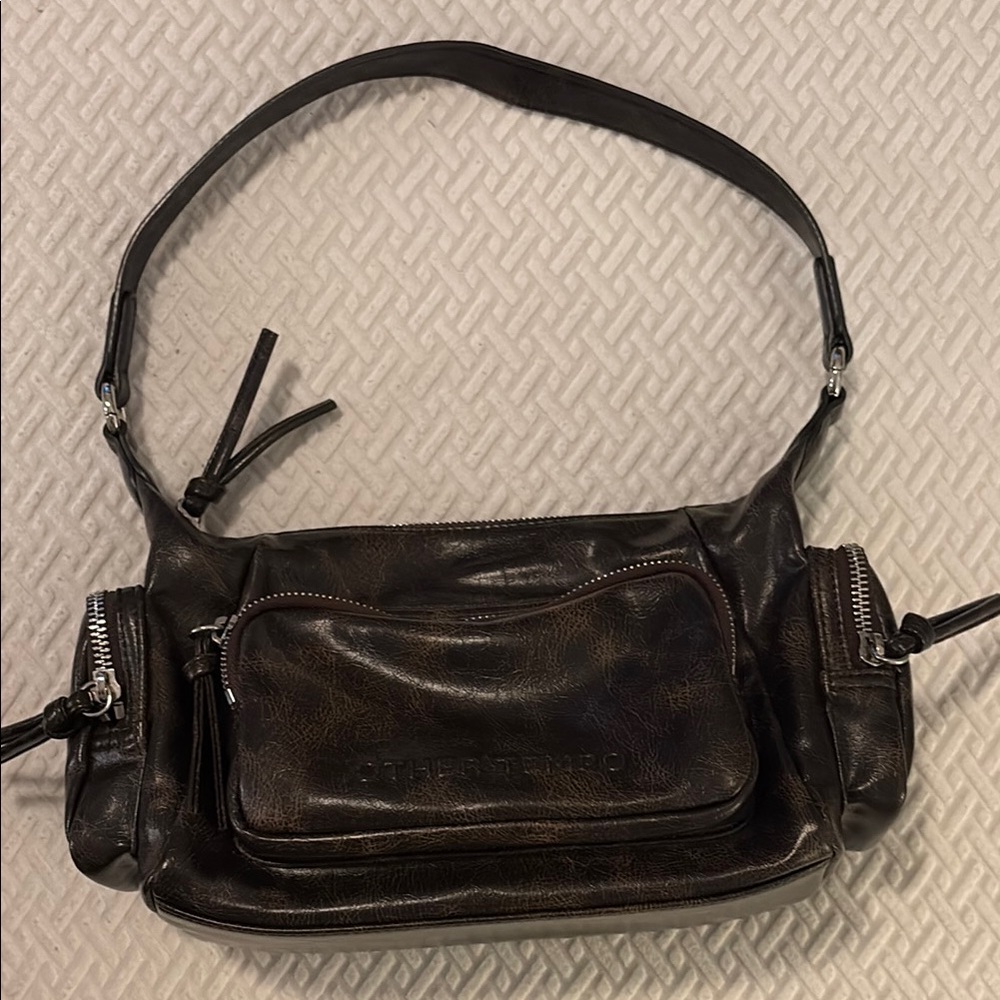OTHER TEMPO: Brown Shoulder Bag